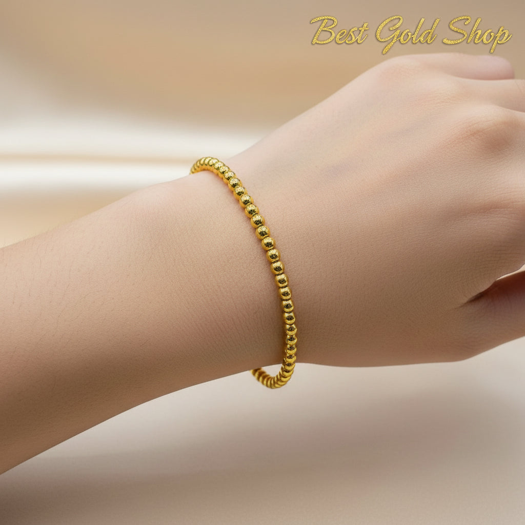 22k / 916 Gold Bead Bracelet Light Weight - 22k gold 22k gold bracelet 916 gold Bracelets