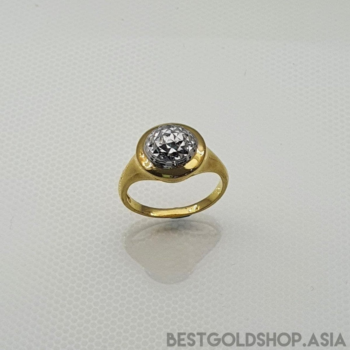 22k / 916 Gold Bead ring 2 Tone - Best Gold Shop 22k gold 22k gold ring 916 gold 916 gold