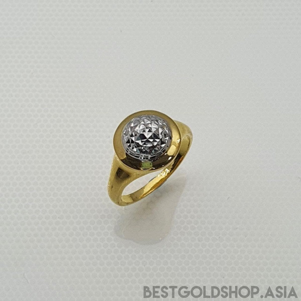 22k / 916 Gold Bead ring 2 Tone - Best Gold Shop 22k gold 22k gold ring 916 gold 916 gold