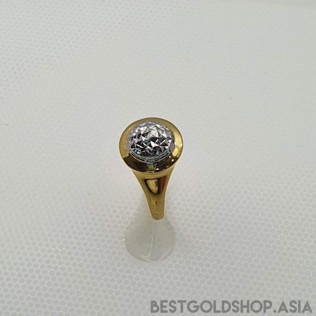 22k / 916 Gold Bead ring 2 Tone - Best Gold Shop 22k gold 22k gold ring 916 gold 916 gold