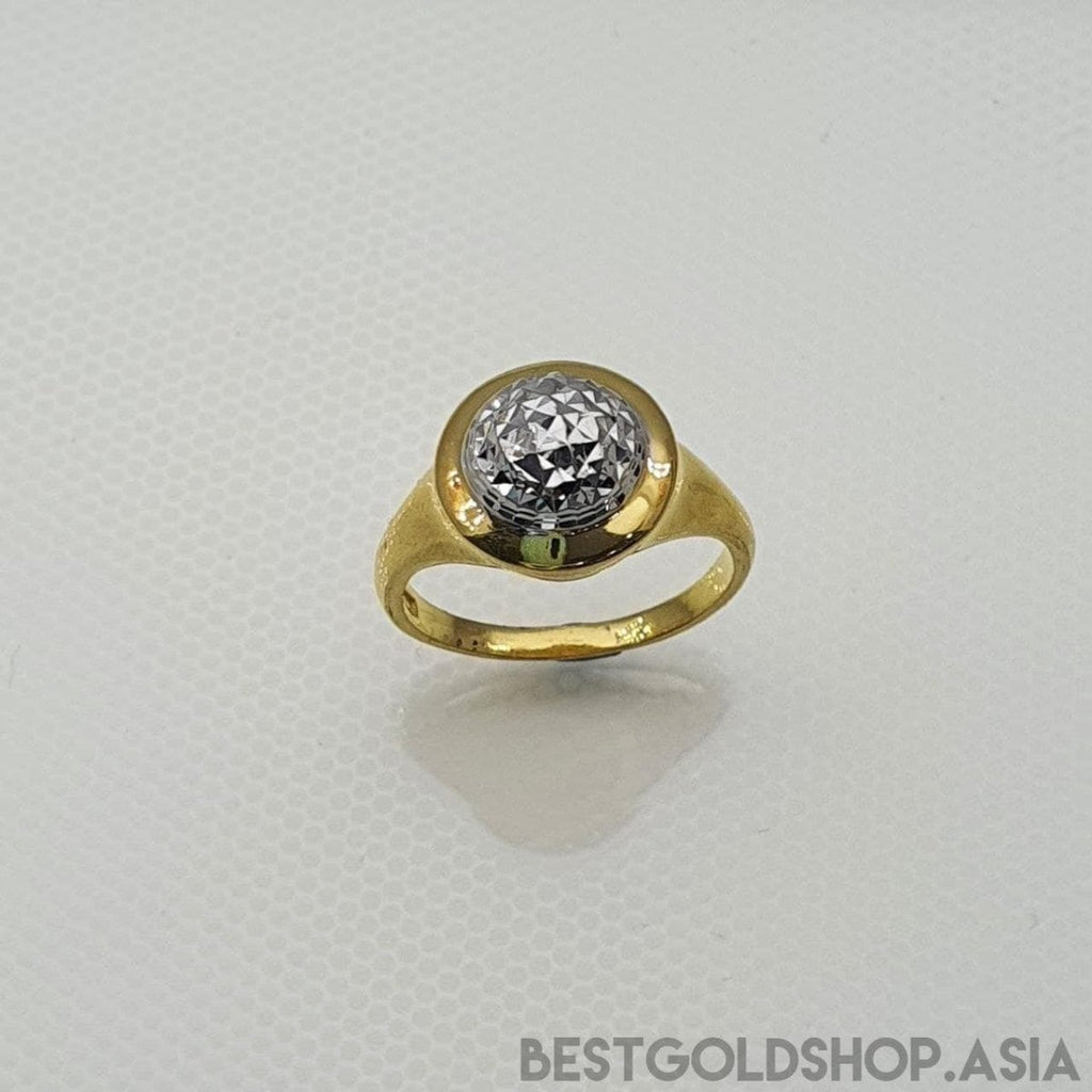 22k / 916 Gold Bead ring 2 Tone - Best Gold Shop 22k gold 22k gold ring 916 gold 916 gold