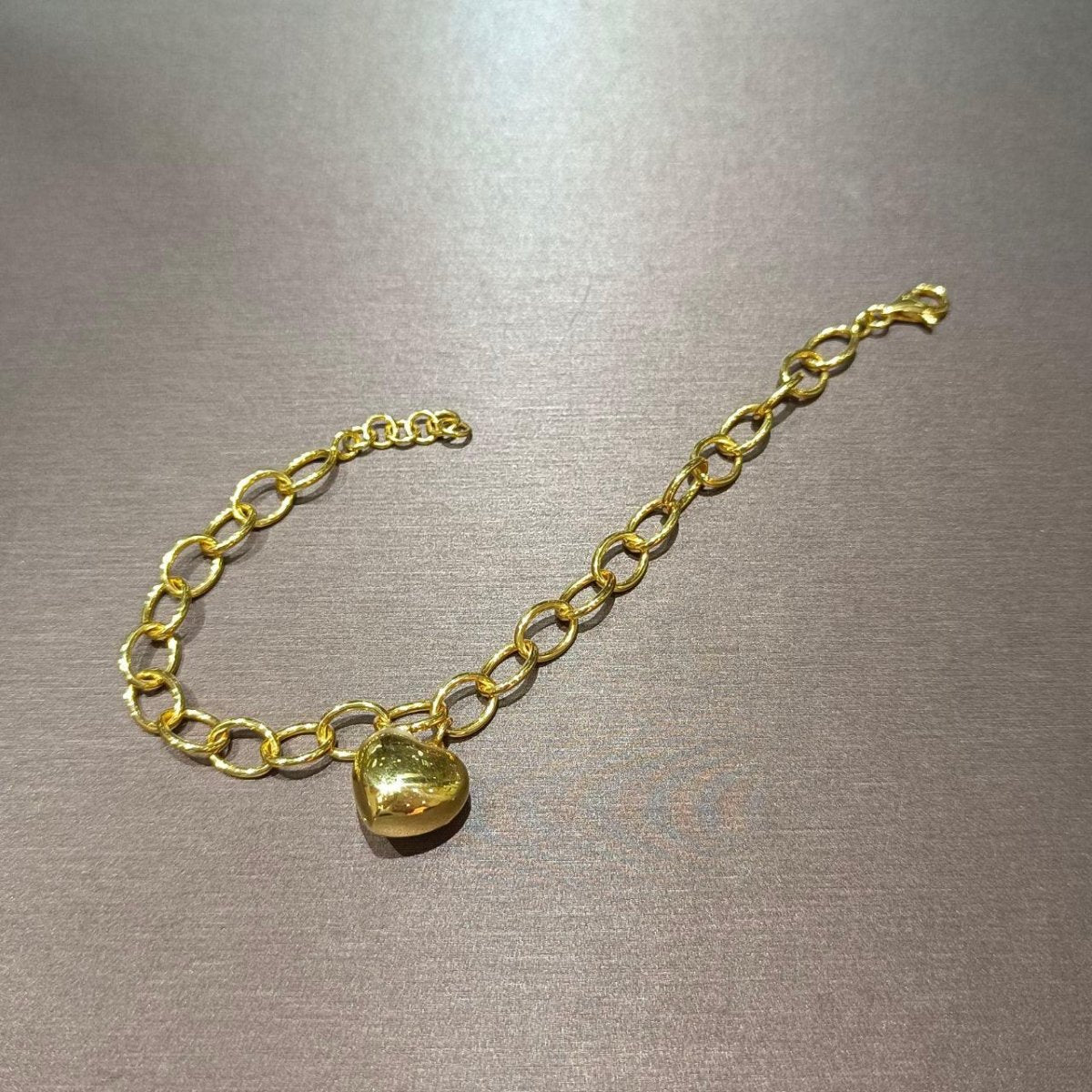 22k / 916 Gold Big heart Bracelet - Best Gold Shop 22k gold 22k gold bracelet 916 gold Bracelets