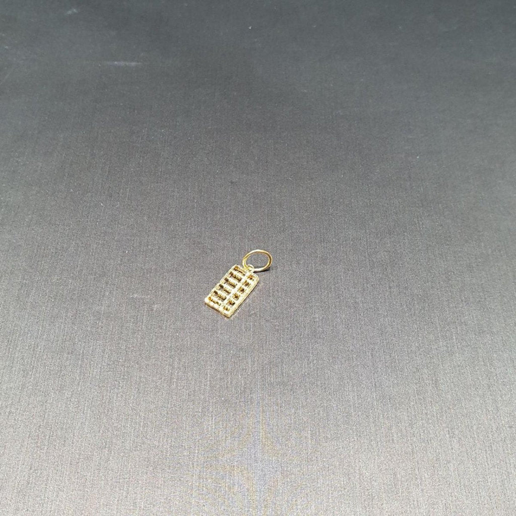 22k / 916 Gold Big Rectangle abacus pendant by Best Gold ShopCharms & PendantsBest Gold Shop
