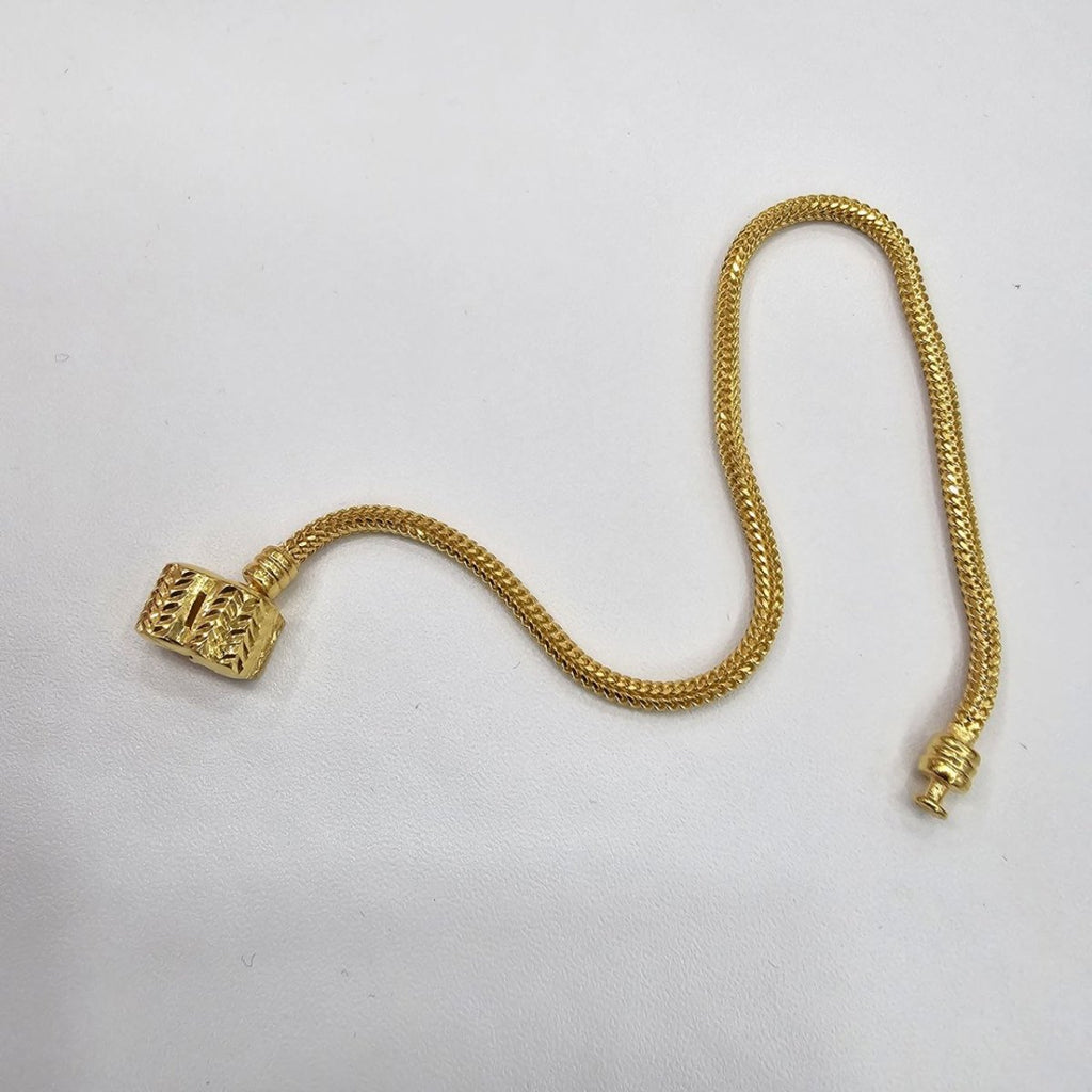 22k / 916 Gold Charm Cutting OVAL Bracelet by Best Gold Shop - Best Gold Shop 22k gold 22k gold bracelet 916 gold Bracelets