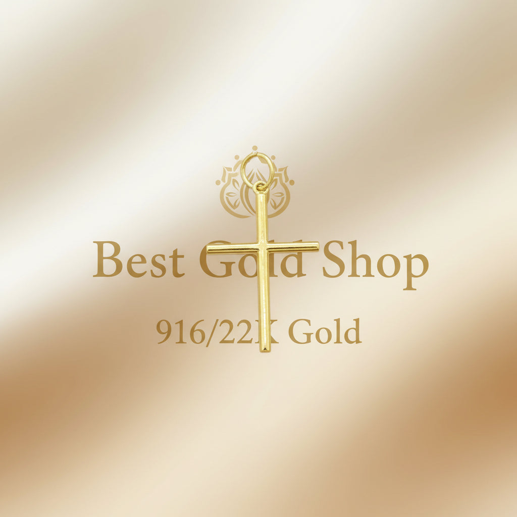 22k / 916 Gold Cross Pendant by Best Gold ShopCharms & PendantsBest Gold Shop