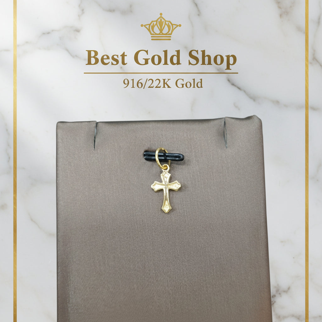22k / 916 Gold Cross Pendant by Best Gold ShopCharms & PendantsBest Gold Shop