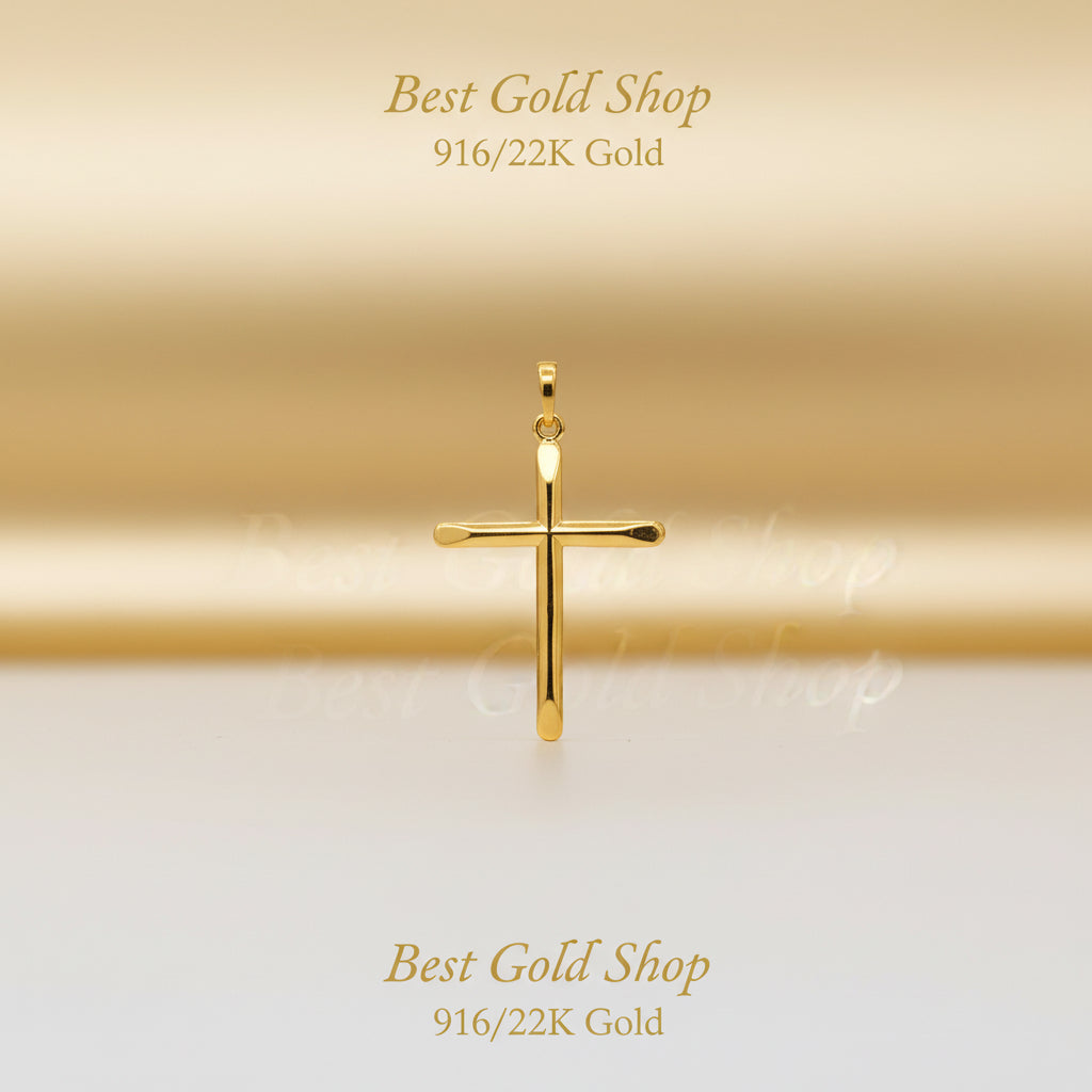 22k / 916 Gold Cross Pendant by Best Gold ShopCharms & PendantsBest Gold Shop
