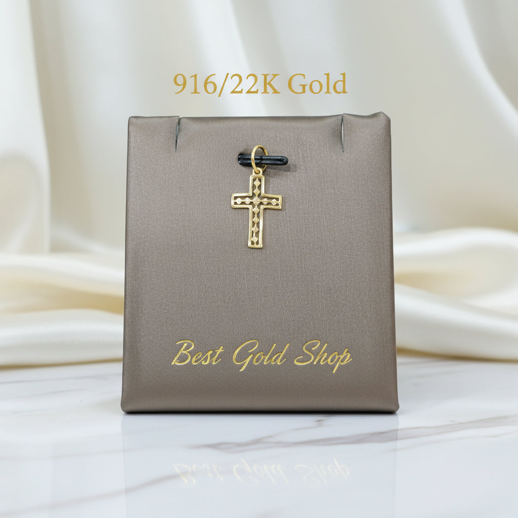 22k / 916 Gold Cross Pendant by Best Gold ShopCharms & PendantsBest Gold Shop
