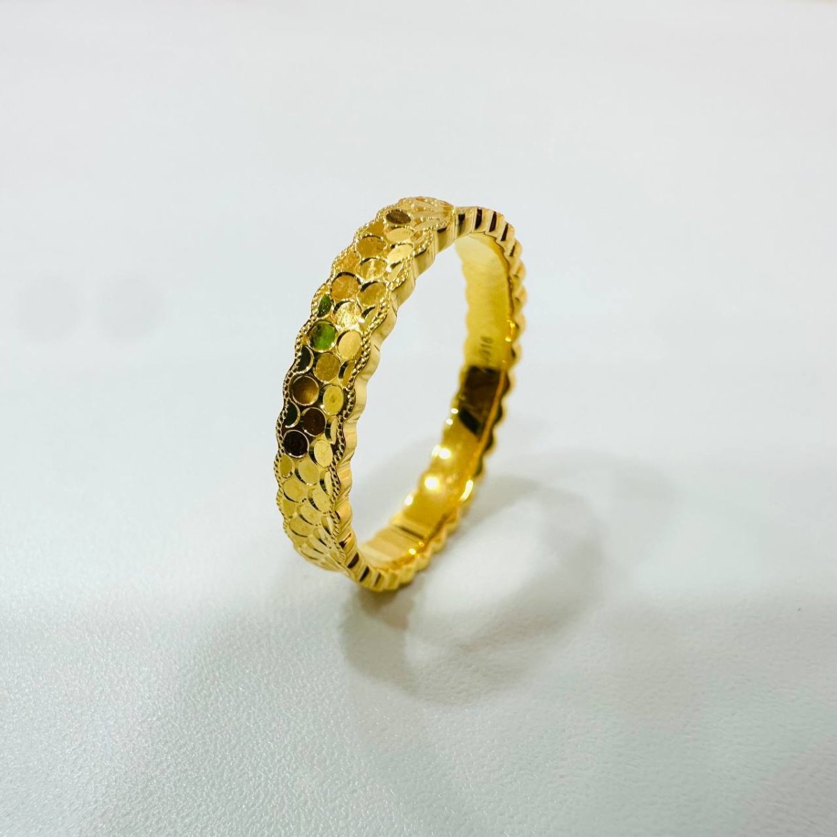 22k / 916 Gold Crush Diamond Cutting Ring - Best Gold Shop 22k gold 22k gold ring 916 gold Rings
