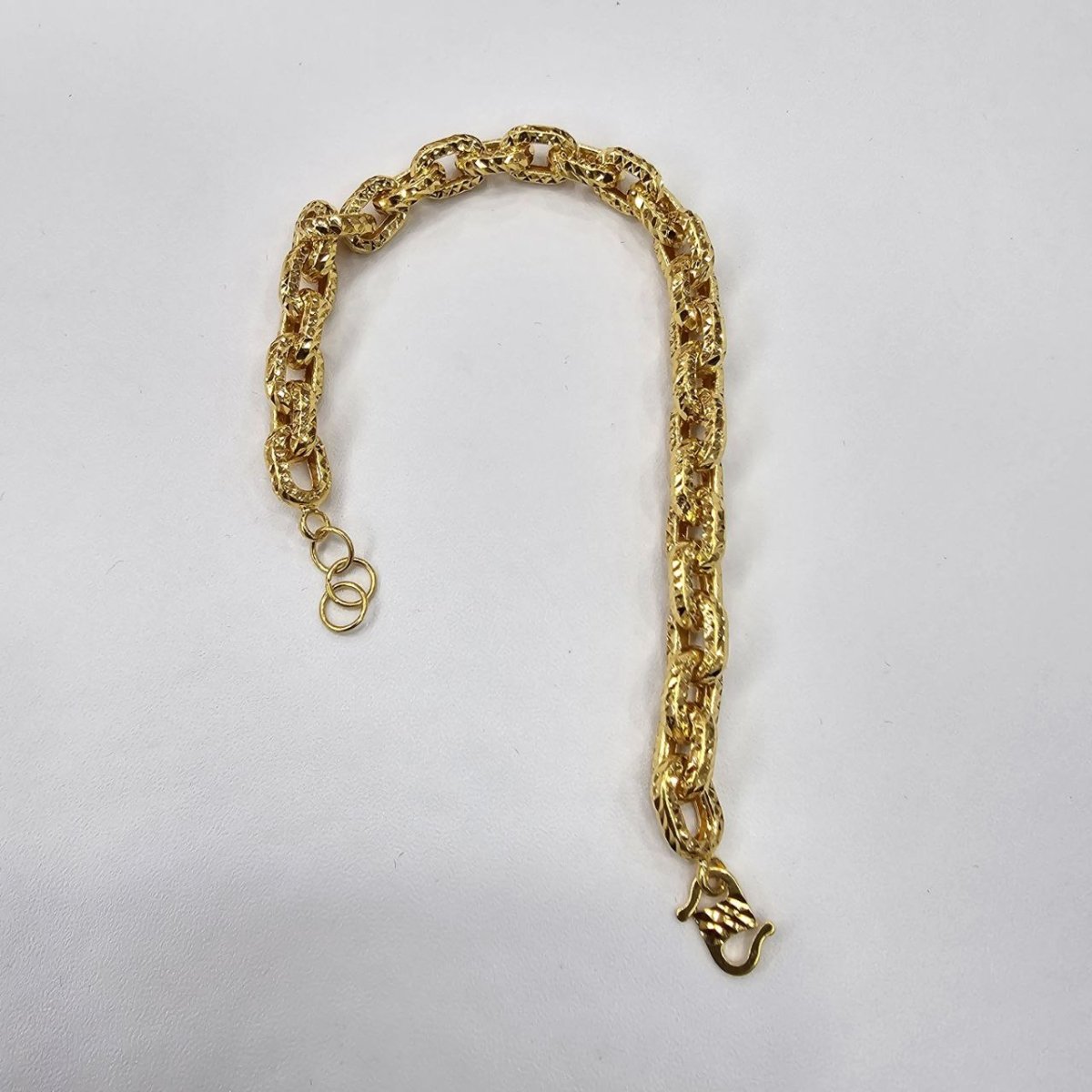 22k / 916 Gold Cutting Anchor Bracelet V6 by Best Gold Shop - Best Gold Shop 22k gold 22k gold bracelet 916 gold Bracelets