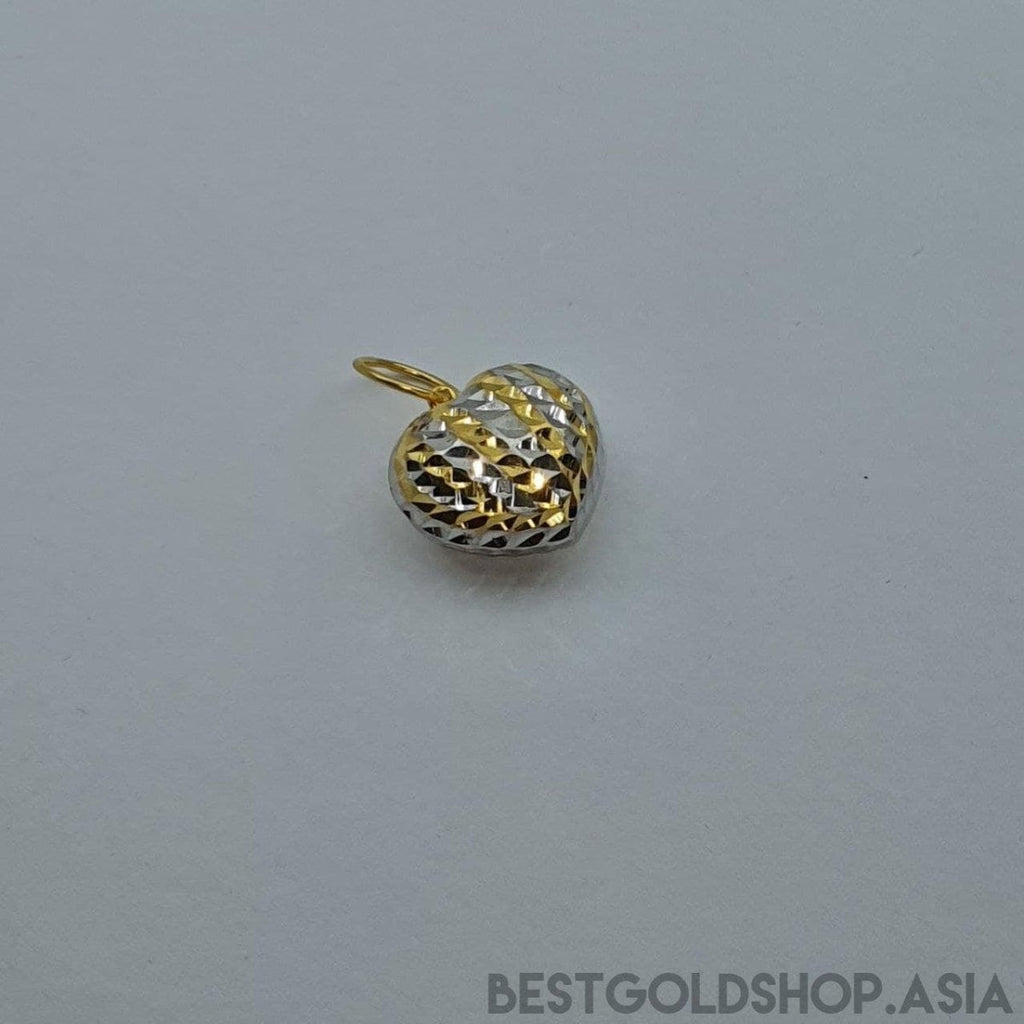 22k / 916 gold cutting heart Large Pendant - Best Gold Shop 22k gold 22k gold pendant 916 gold 916 gold