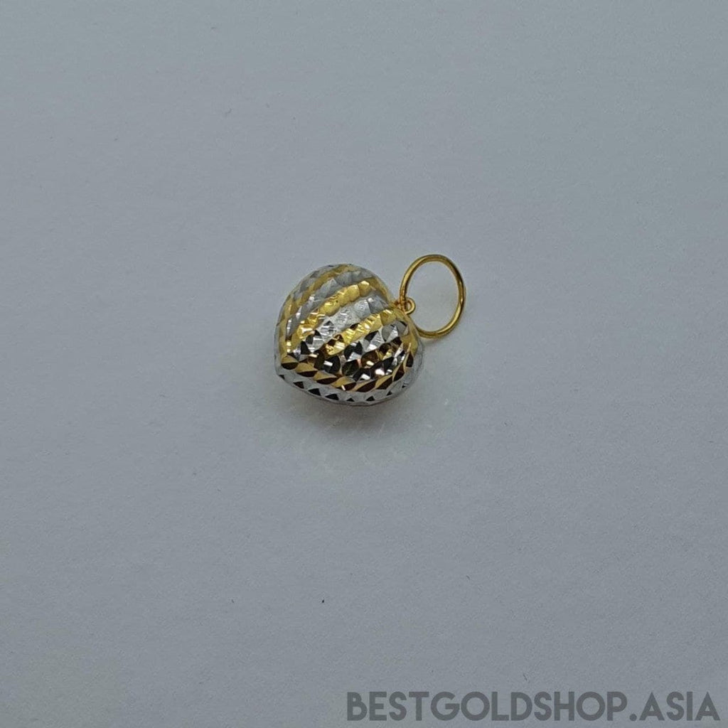 22k / 916 gold cutting heart Large Pendant - Best Gold Shop 22k gold 22k gold pendant 916 gold 916 gold