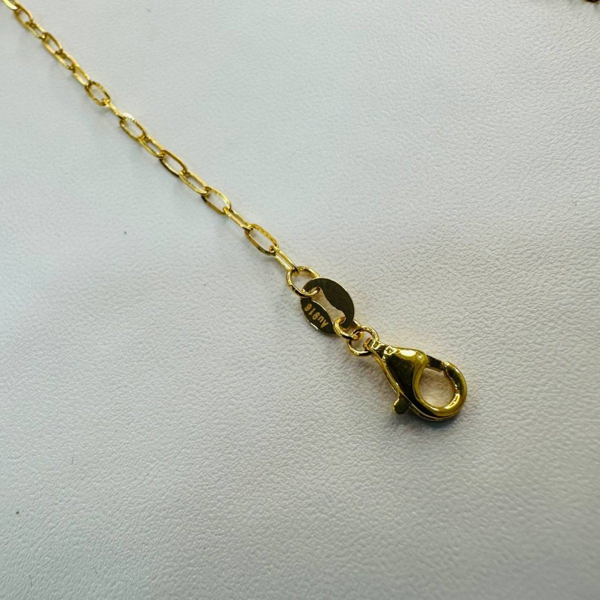 22k / 916 Gold Cutting Heart with Design Bracelet, Bold Design - Best Gold Shop 22k gold 22k gold bracelet 916 gold Bracelets