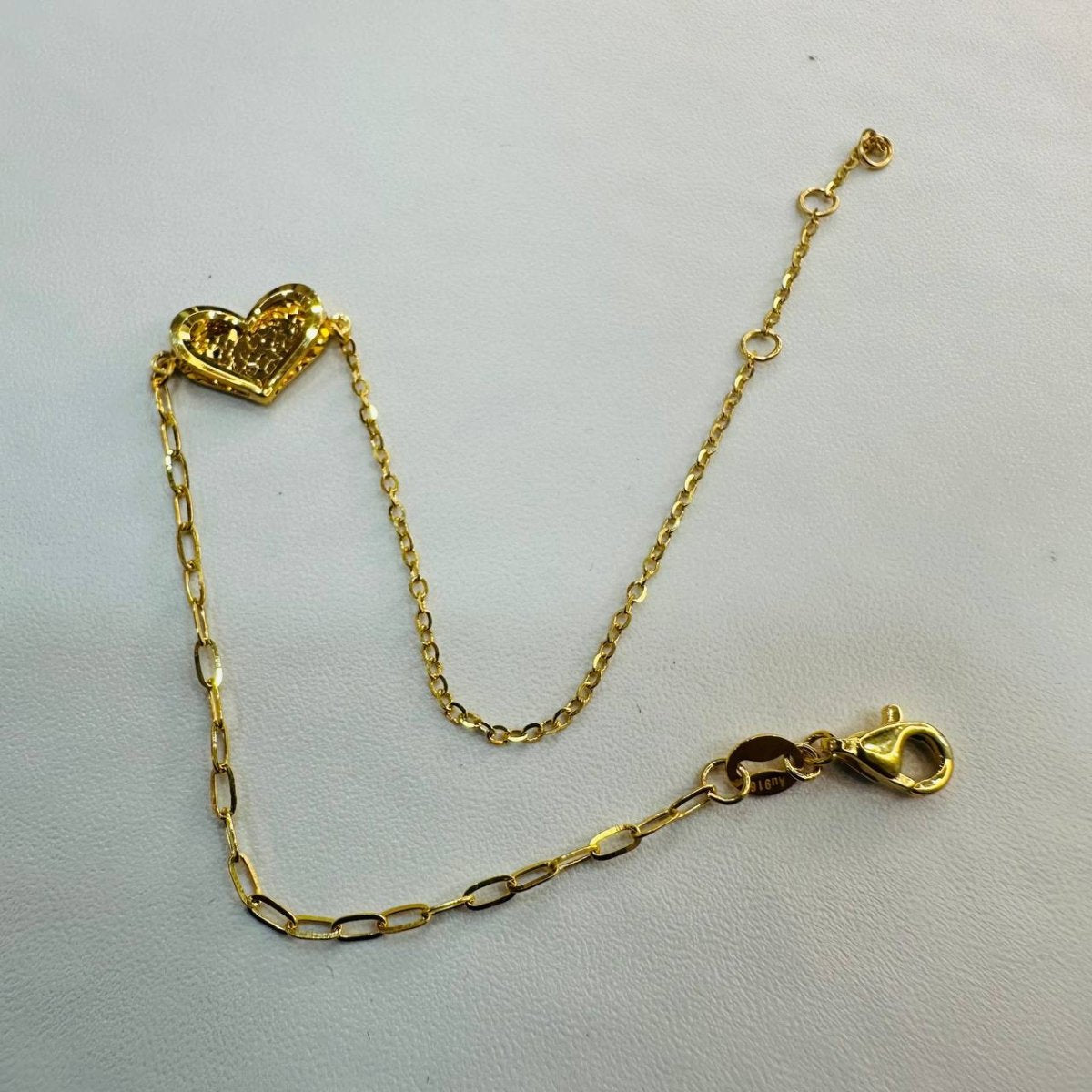 22k / 916 Gold Cutting Heart with Design Bracelet, Bold Design - Best Gold Shop 22k gold 22k gold bracelet 916 gold Bracelets