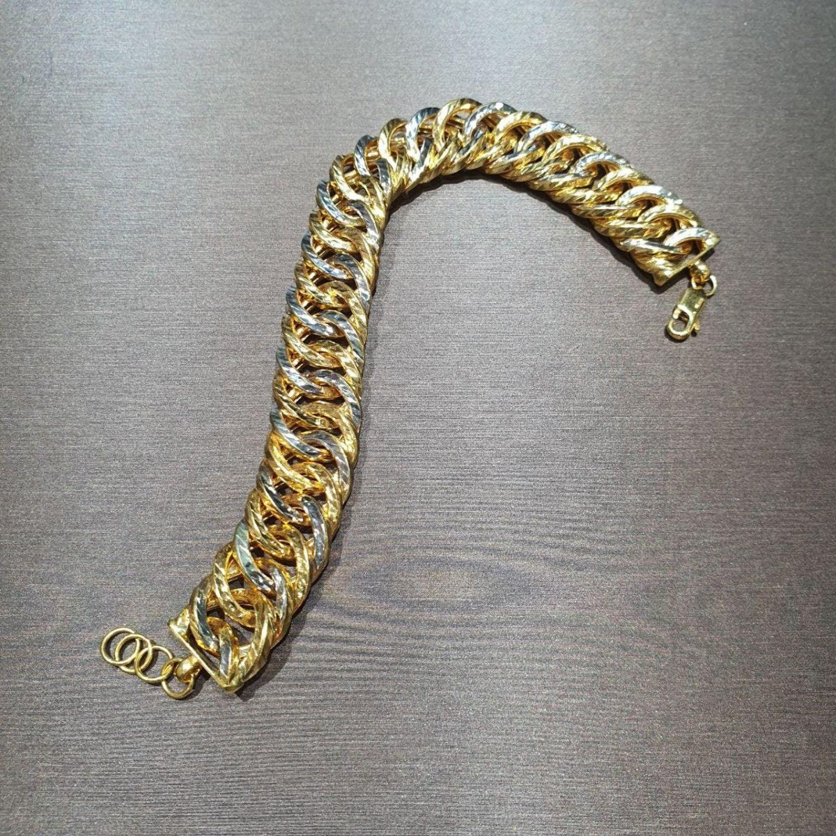 22k / 916 Gold Cutting Lipan 2 Tone bracelet - Best Gold Shop 22k gold 22k gold bracelet 916 gold Bracelets