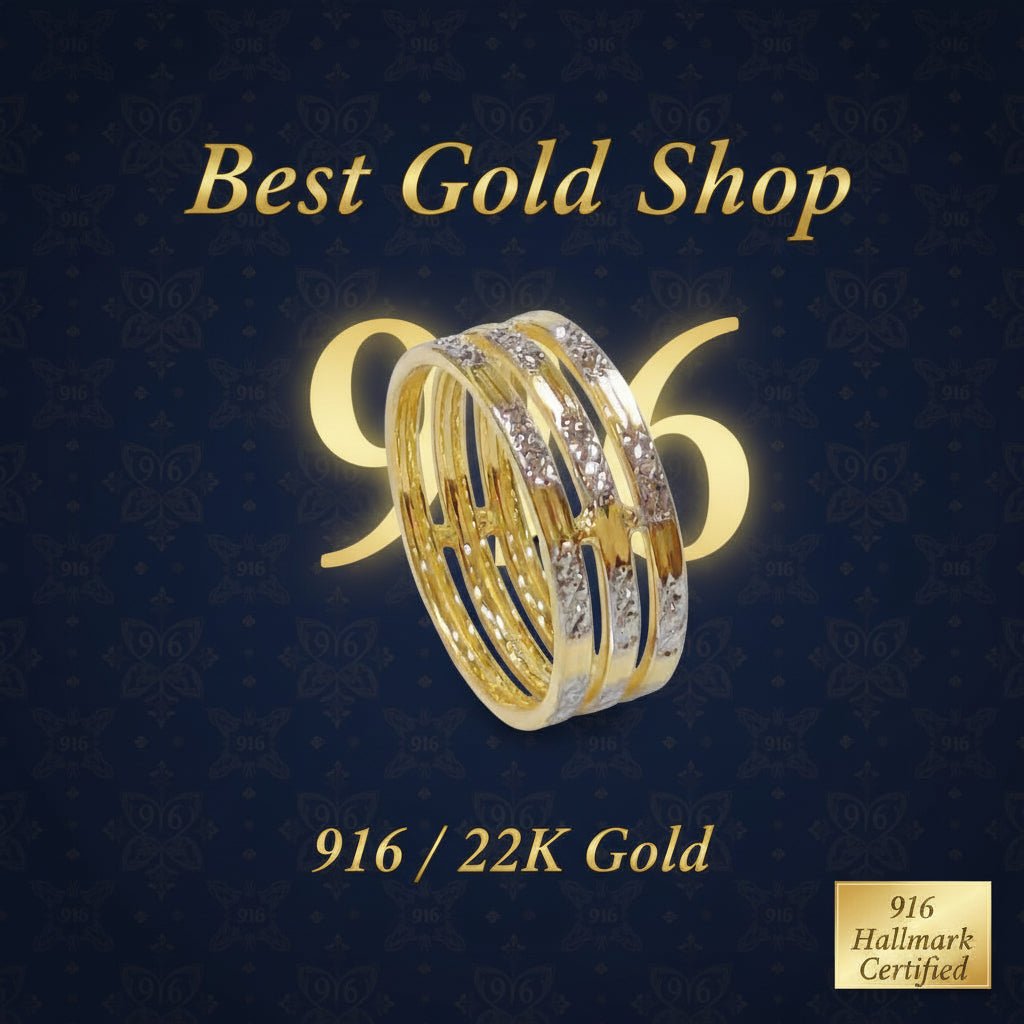 22k / 916 Gold Cutting ring 2c (unisex design) Simple and ElegantRingsBest Gold Shop