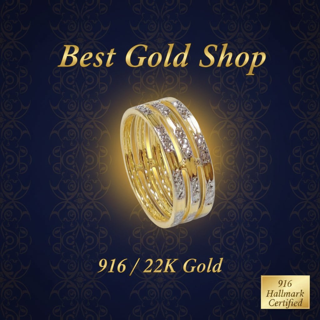 22k / 916 Gold Cutting ring 2c (unisex design) Simple and ElegantRingsBest Gold Shop