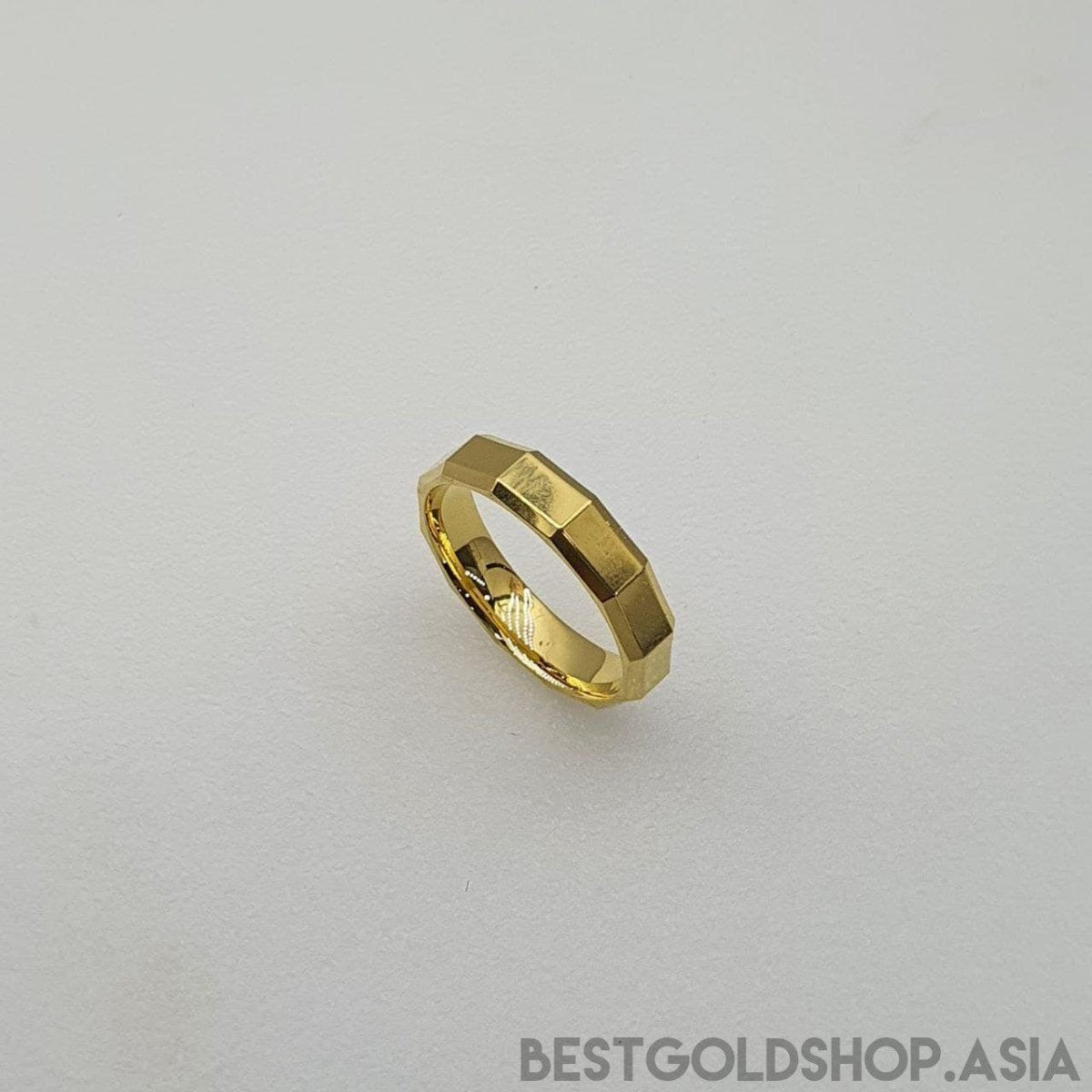 22k / 916 Gold Decagon Ring (smooth finish) - Best Gold Shop 22k gold 22k gold ring 916 gold 916 gold