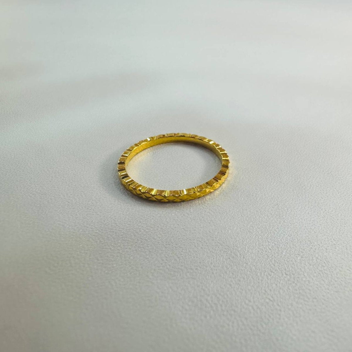22k / 916 Gold Diamond Cut Pinky Ring - Best Gold Shop 22k gold 22k gold ring 916 gold Rings