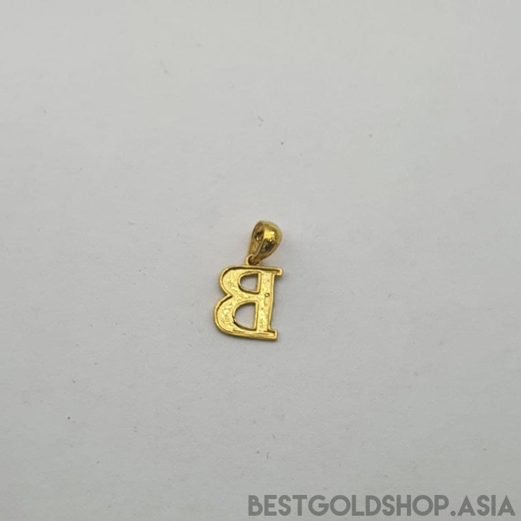 22k / 916 Gold diamond cutting alphabert pendant - Best Gold Shop 22k gold 22k gold pendant 916 gold 916 gold