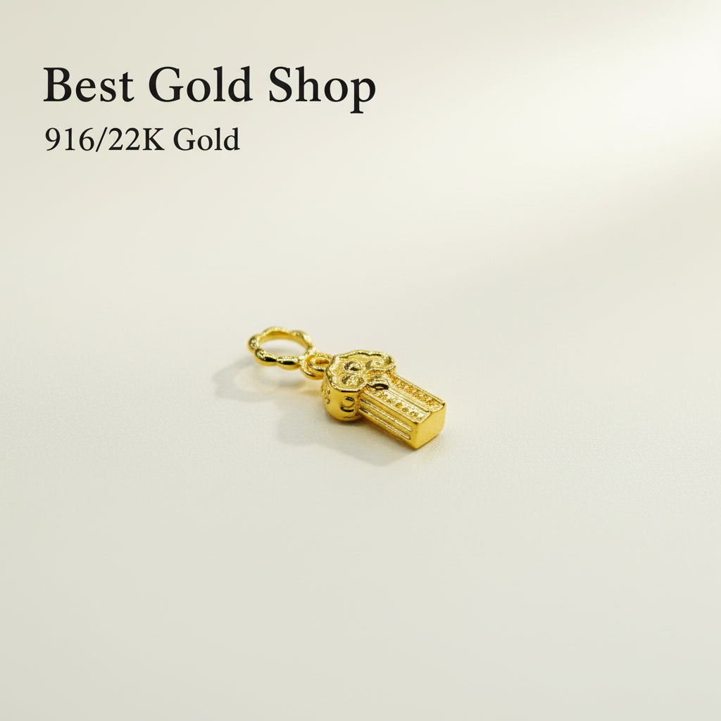 22K / 916 Gold Different Design 0.13 to 0.25 grams Weight Pendants and Charms - 22k gold pendant Charms & Pendants