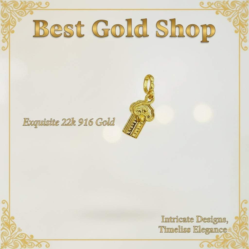 22K / 916 Gold Different Design 0.13 to 0.25 grams Weight Pendants and Charms - 22k gold pendant Charms & Pendants
