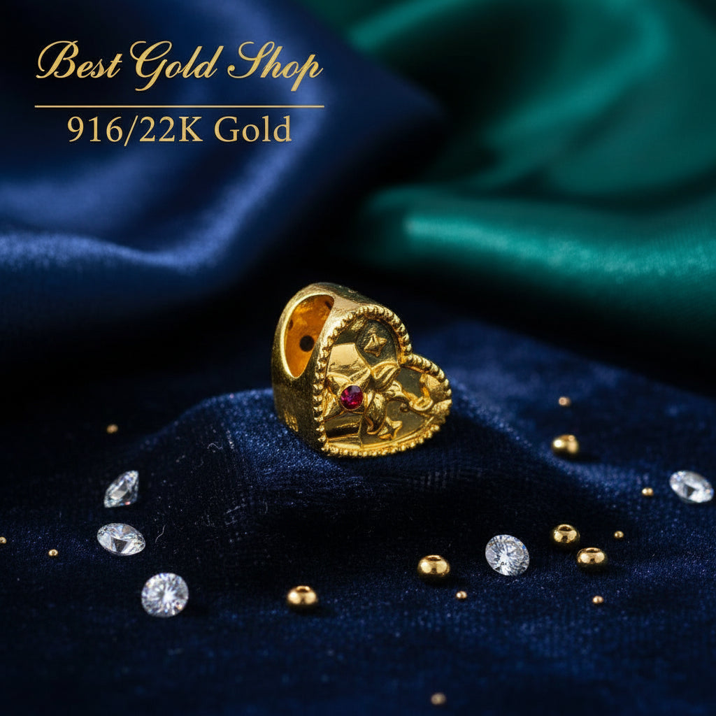 22K / 916 Gold Different Design 0.13 to 0.25 grams Weight Pendants and Charms - 22k gold pendant Charms & Pendants