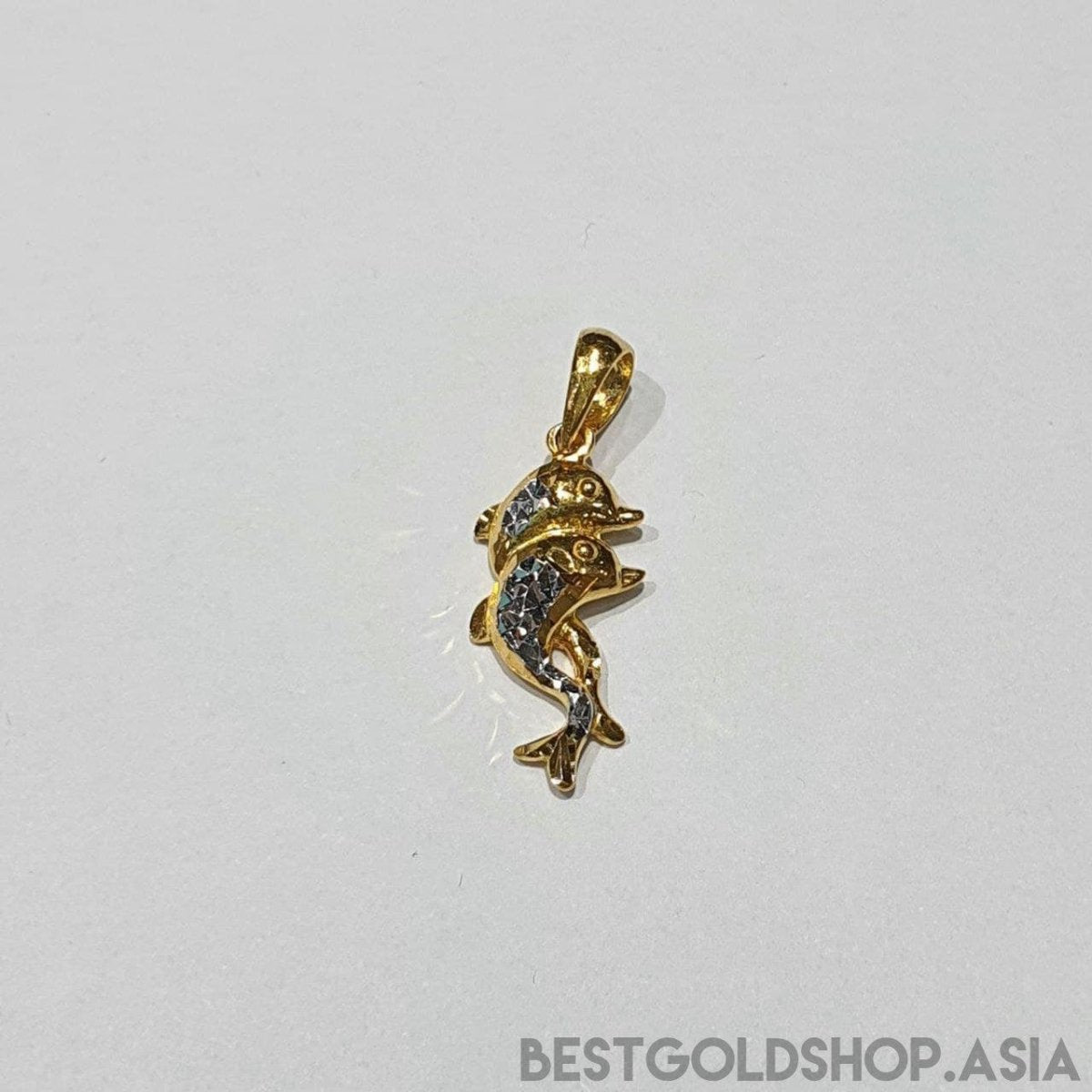 22k / 916 Gold Dolphin Pendant 2 Colour - Best Gold Shop 22k gold 22k gold pendant 916 gold 916 gold