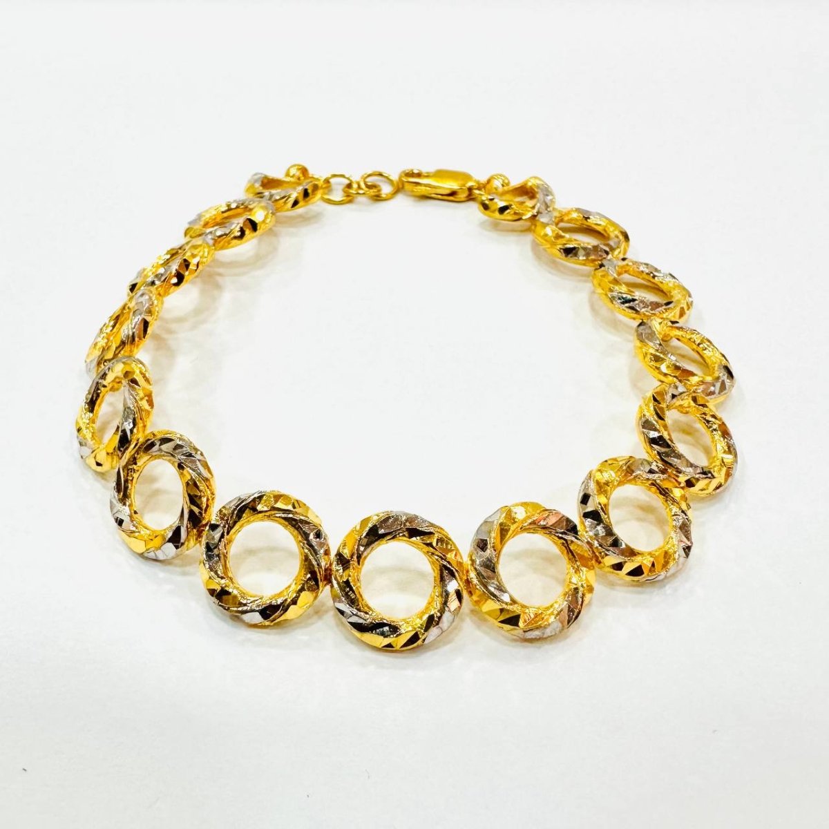 22k / 916 Gold Donut Ring Bracelet - Best Gold Shop 22k gold 22k gold bracelet 916 gold Bracelets