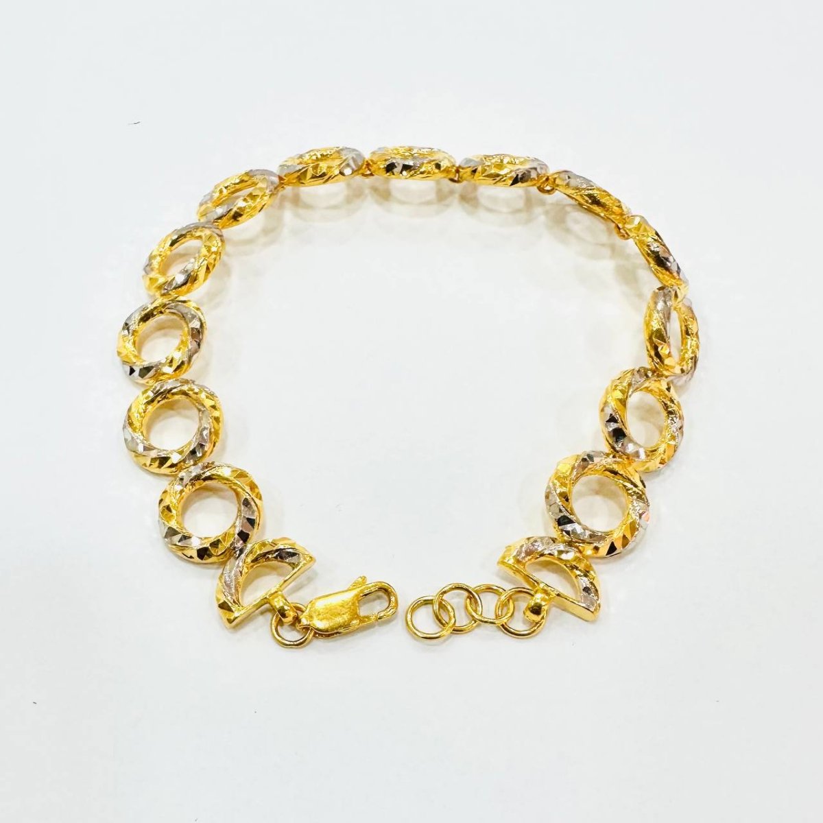 22k / 916 Gold Donut Ring Bracelet - Best Gold Shop 22k gold 22k gold bracelet 916 gold Bracelets