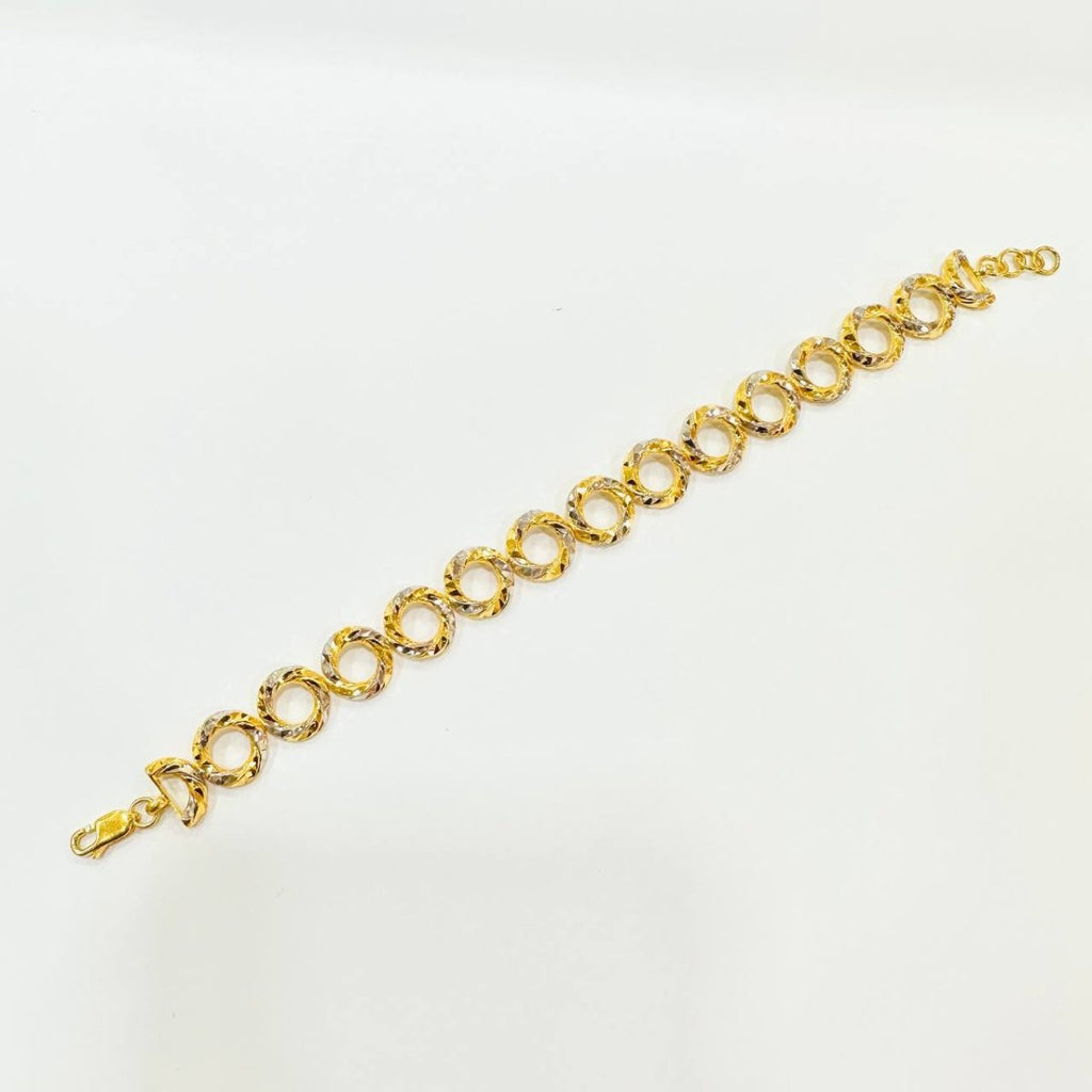 22k / 916 Gold Donut Ring Bracelet - Best Gold Shop 22k gold 22k gold bracelet 916 gold Bracelets