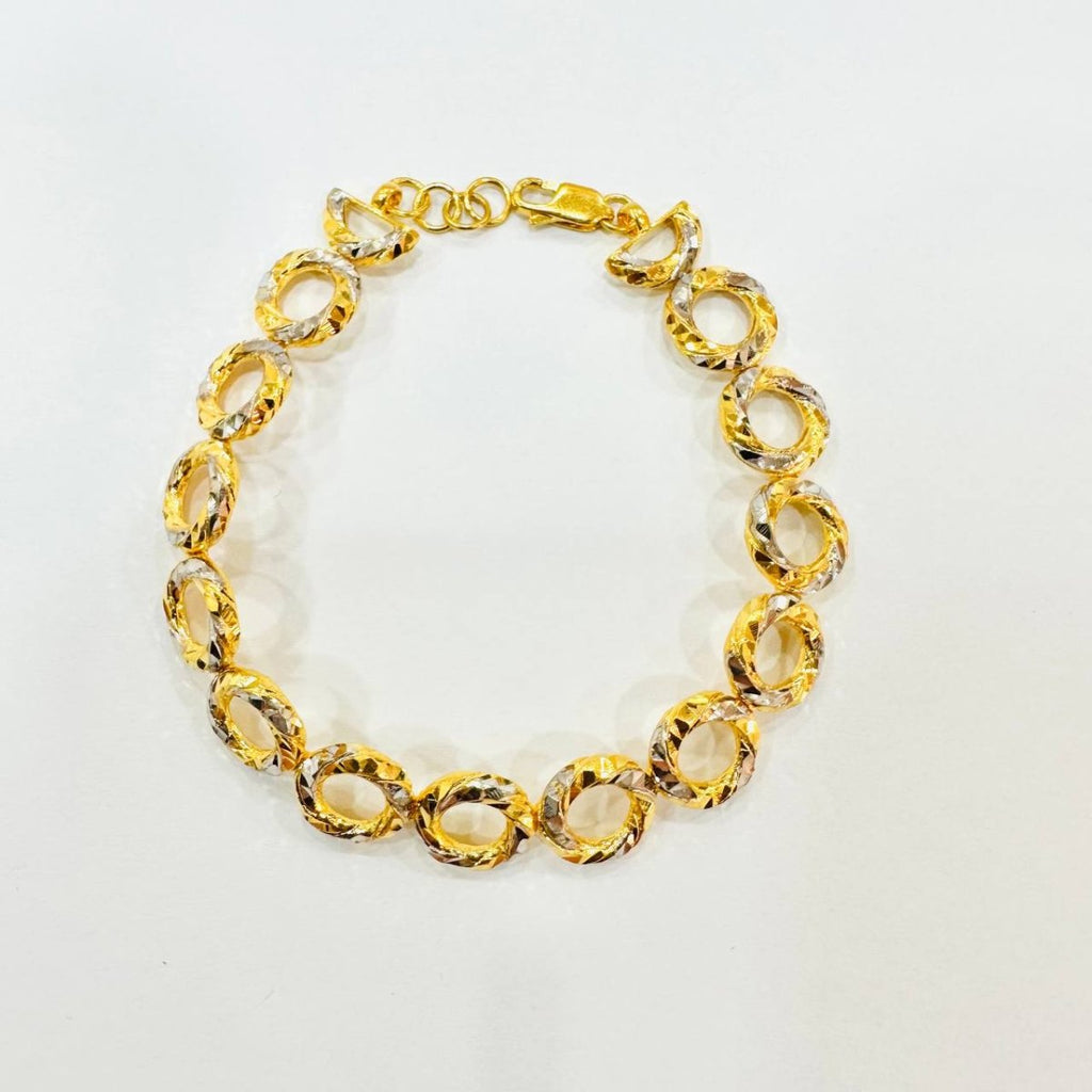 22k / 916 Gold Donut Ring Bracelet - Best Gold Shop 22k gold 22k gold bracelet 916 gold Bracelets