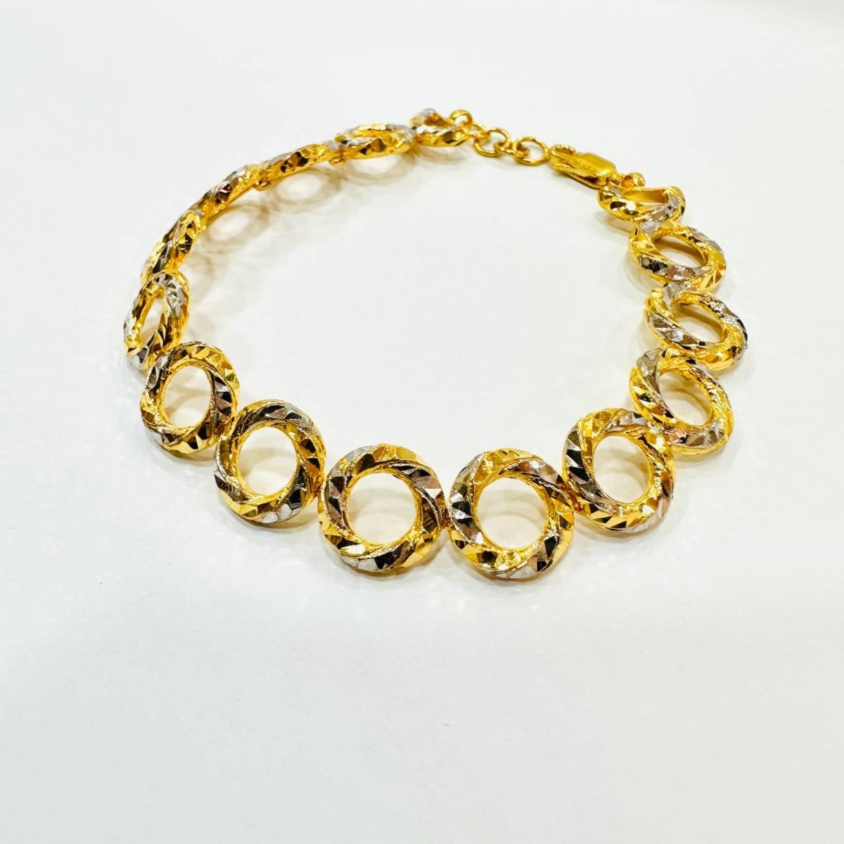 22k / 916 Gold Donut Ring Bracelet - Best Gold Shop 22k gold 22k gold bracelet 916 gold Bracelets