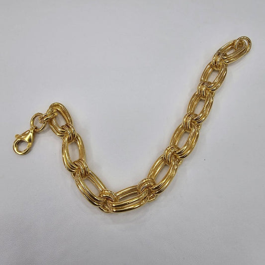 22k / 916 Gold Double Link Bracelet by Best Gold Shop - Best Gold Shop 22k gold 22k gold bracelet 916 gold Bracelets