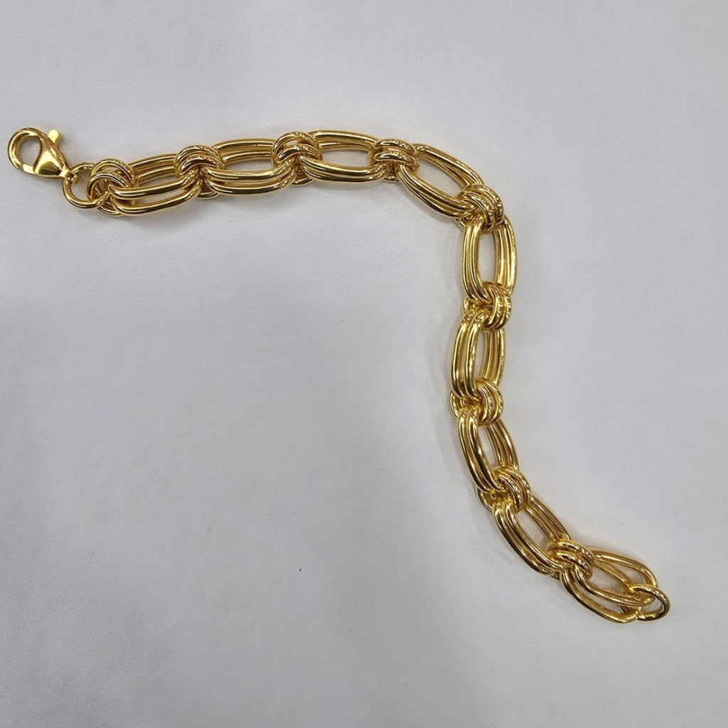 22k / 916 Gold Double Link Bracelet by Best Gold Shop - Best Gold Shop 22k gold 22k gold bracelet 916 gold Bracelets
