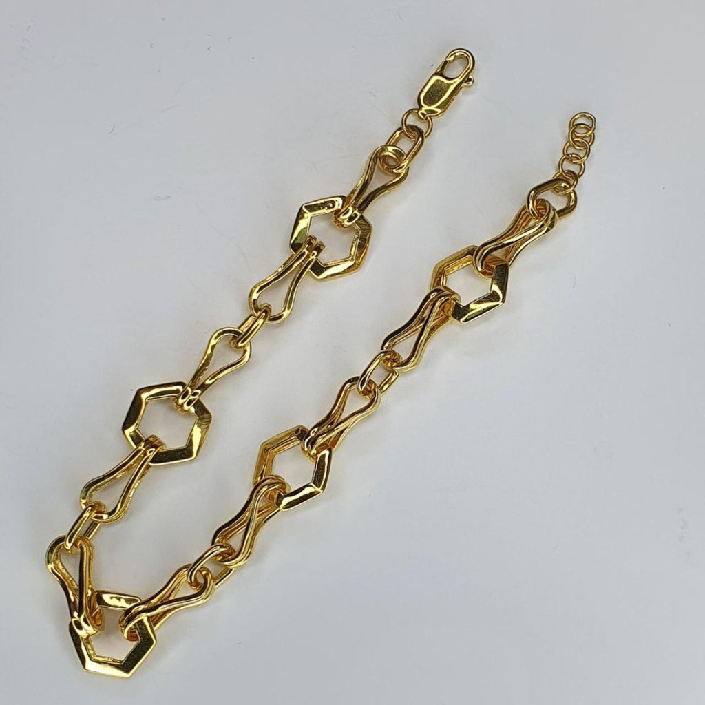 22k / 916 Gold Double Link Bracelet v5 - Best Gold Shop 22k gold 22k gold bracelet 916 gold 916 gold