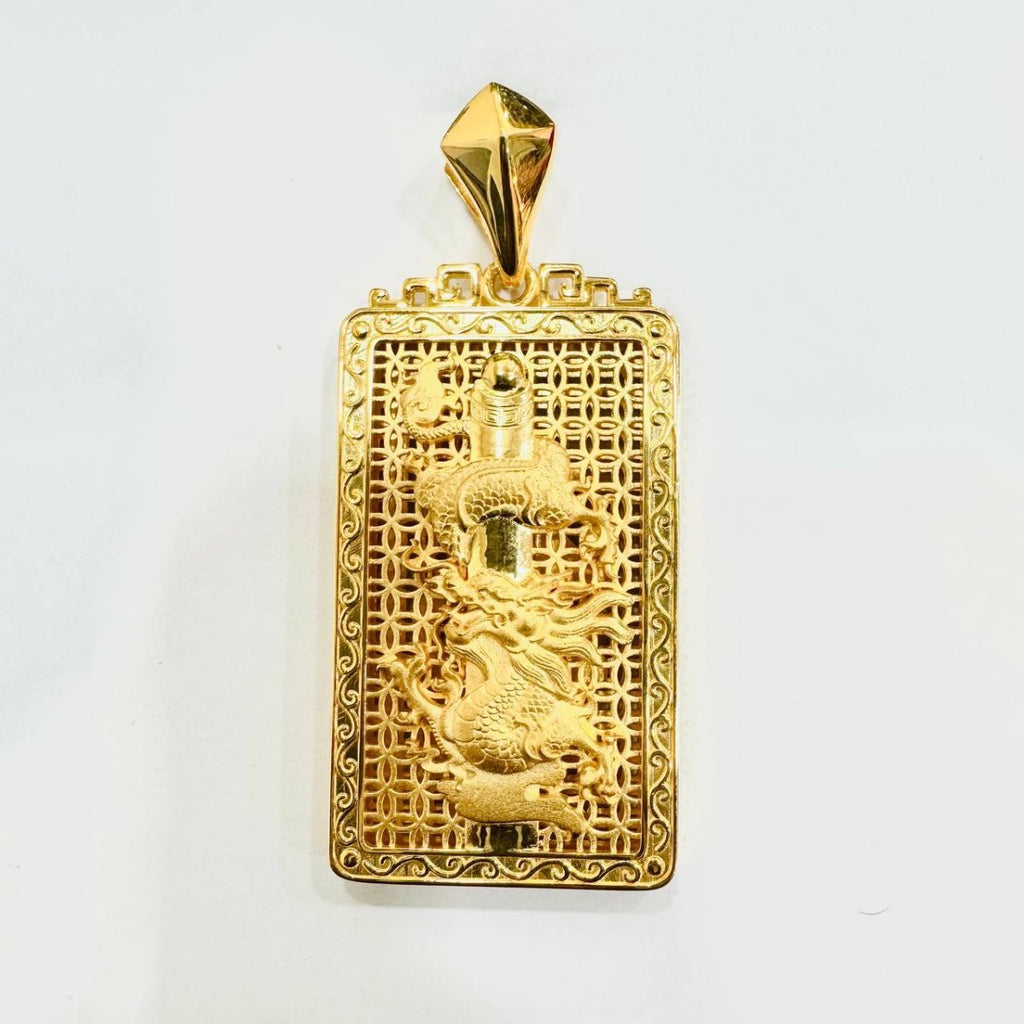 22k / 916 Gold Dragon Pendant Smooth Finish - Best Gold Shop 22k gold 22k gold pendant 916 gold Charms & Pendants