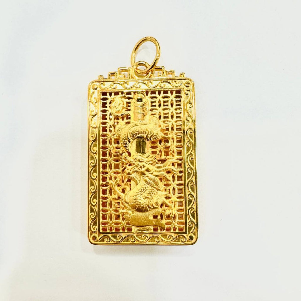 22k / 916 Gold Dragon Pendant Smooth Finish - Best Gold Shop 22k gold 22k gold pendant 916 gold Charms & Pendants