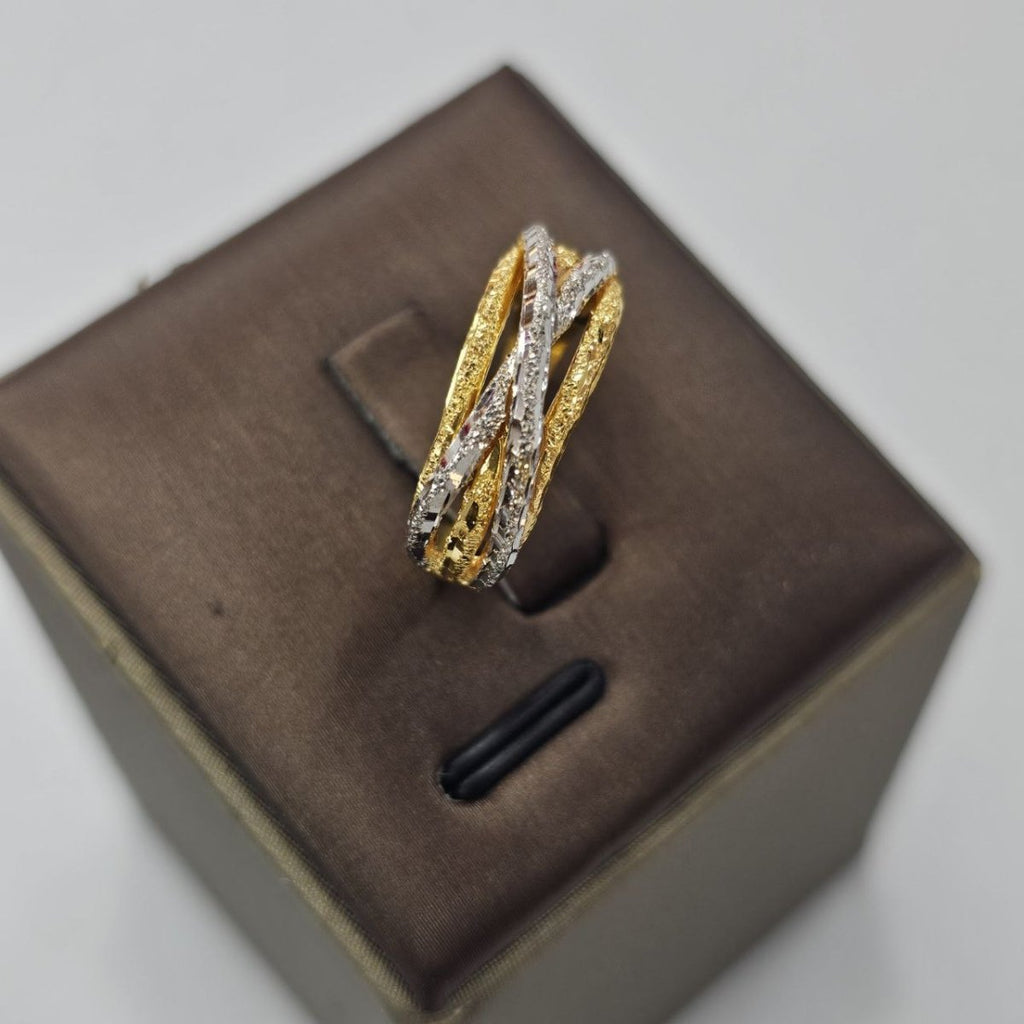 22k / 916 Gold Fancy Ring 2 Tone by Best gold ShopRingsBest Gold Shop