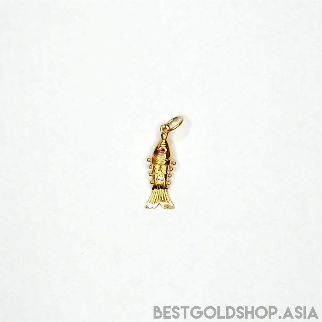 22k / 916 Gold Fighting Fish Pendant Different Size - Best Gold Shop 22k gold 22k gold pendant 916 gold 916 gold