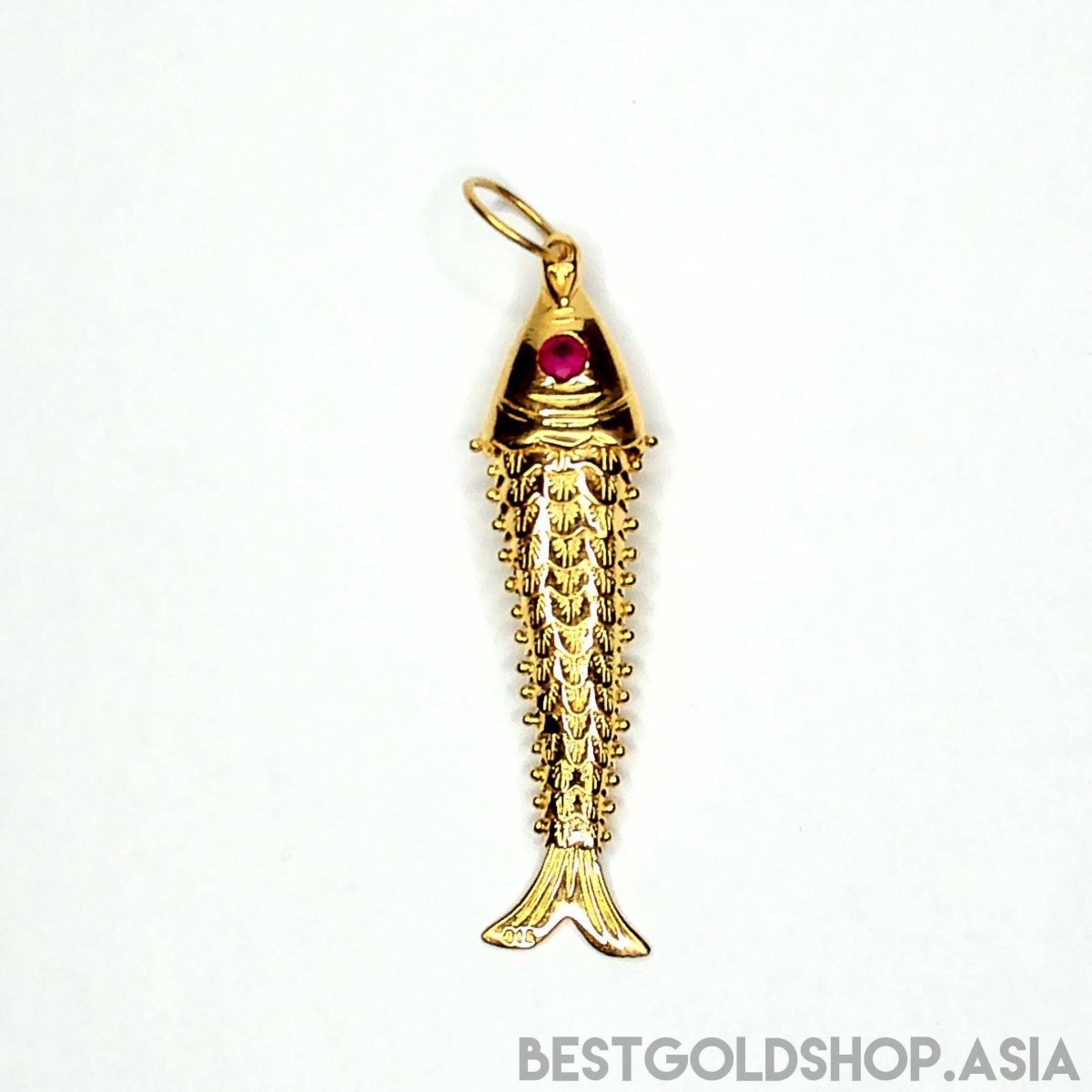 22k / 916 Gold Fighting Fish Pendant Different Size - Best Gold Shop 22k gold 22k gold pendant 916 gold 916 gold