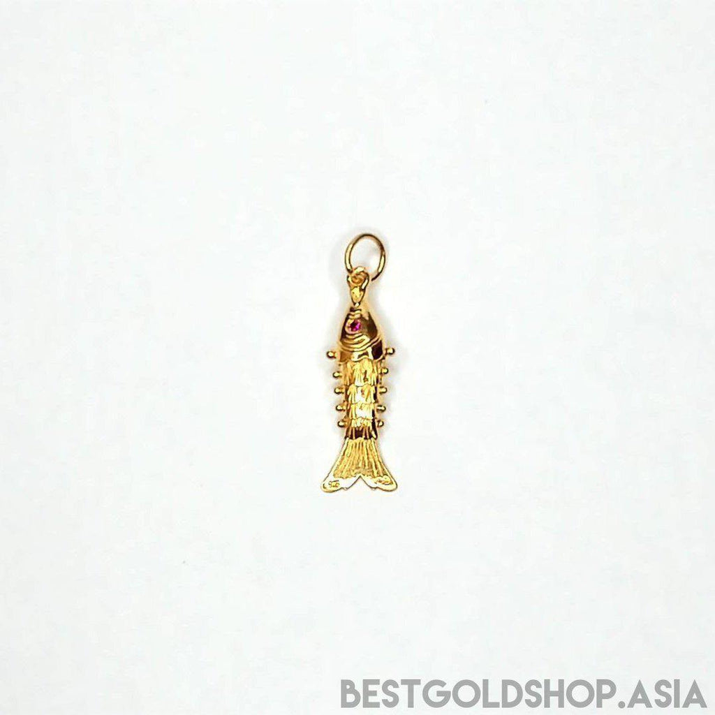 22k / 916 Gold Fighting Fish Pendant Different Size - Best Gold Shop 22k gold 22k gold pendant 916 gold 916 gold