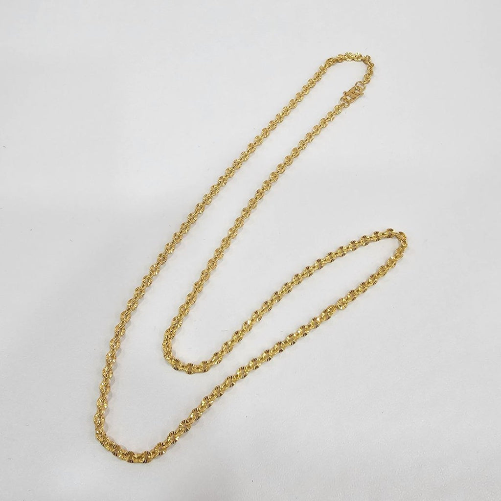 22k / 916 Gold Floral Chain / necklace by Best gold Shop - Best Gold Shop 22k gold 22k gold chain 22k gold necklace Necklaces