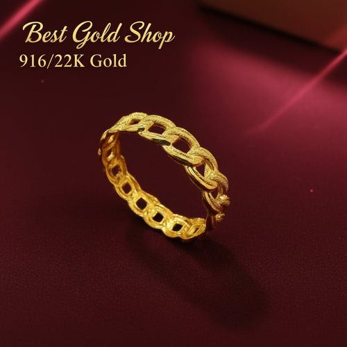 22k / 916 Gold Full Coconut Ring Slim by Best Gold ShopRingsBest Gold Shop