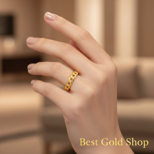 22k / 916 Gold Full Coconut Ring Slim by Best Gold ShopRingsBest Gold Shop