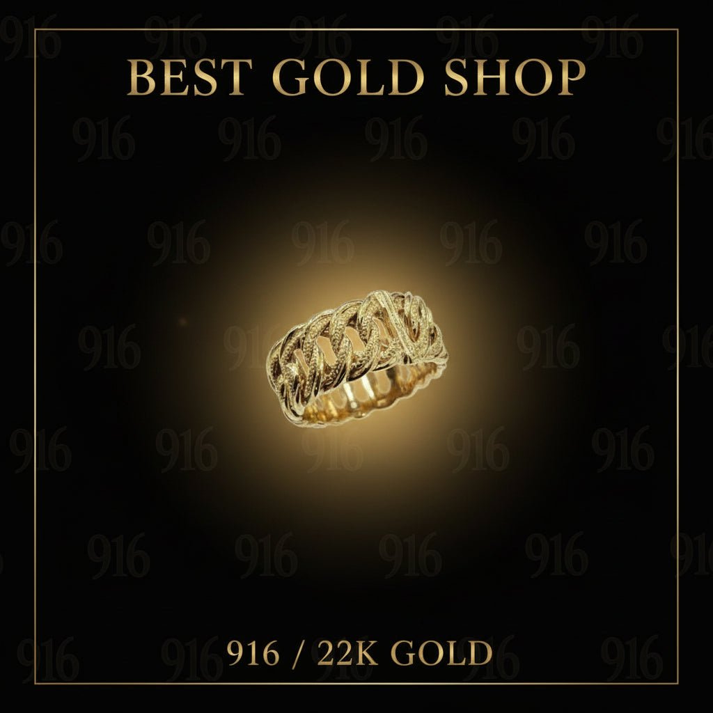 22K / 916 Gold Full LIPAN CocoNUT Ring by Best Gold ShopRingsBest Gold Shop
