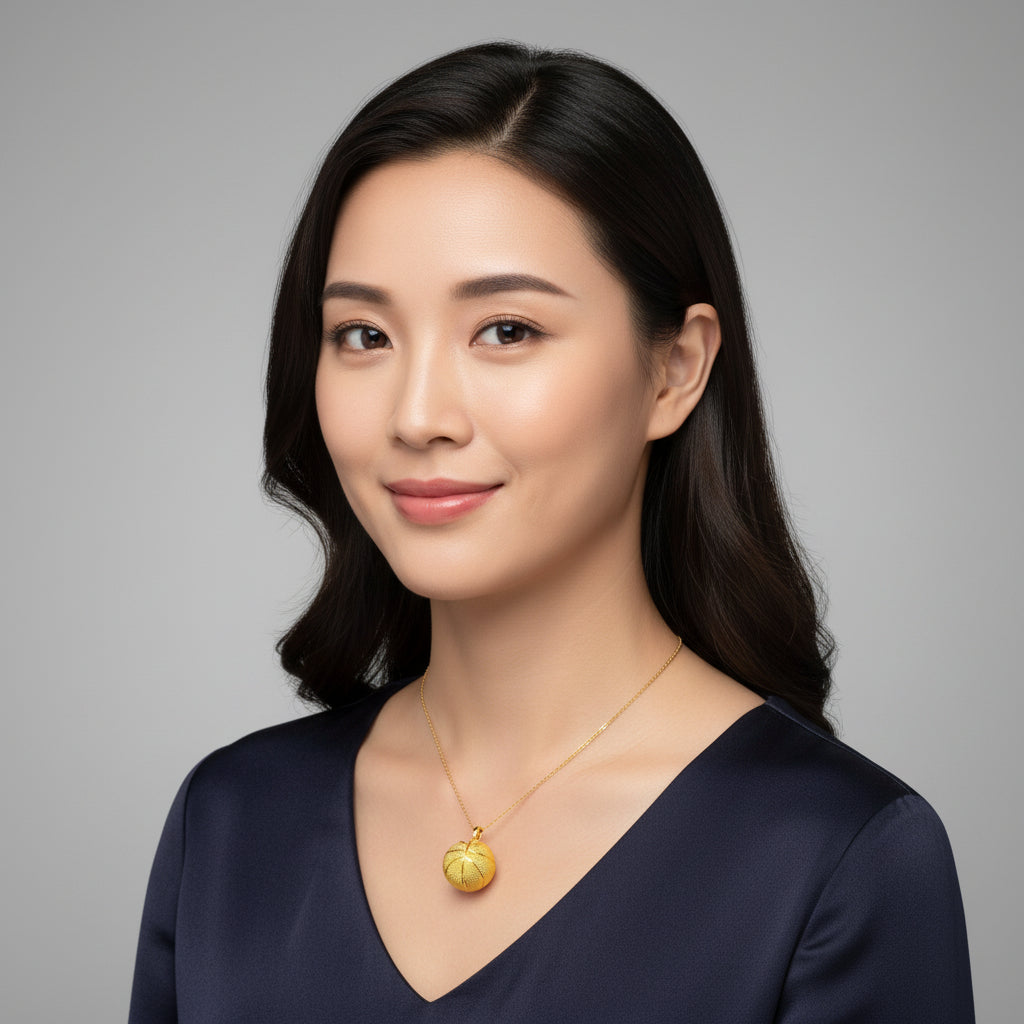 22K / 916 Gold Giant Basket - Ball Pendant (Lightweight Design) - 22k gold 22k Gold Charms 22k gold pendant Charms & Pendants