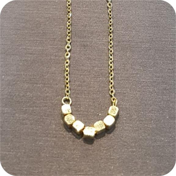 22k / 916 Gold Golden Hex Bead Necklace - Best Gold Shop 22k gold 22k gold necklace 916 gold Necklaces