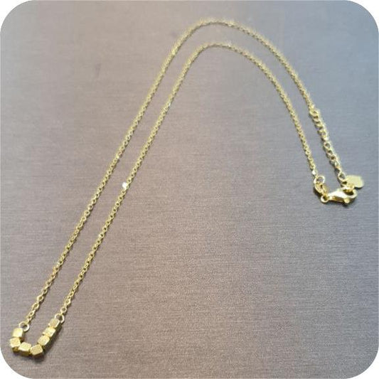 22k / 916 Gold Golden Hex Bead Necklace - Best Gold Shop 22k gold 22k gold necklace 916 gold Necklaces