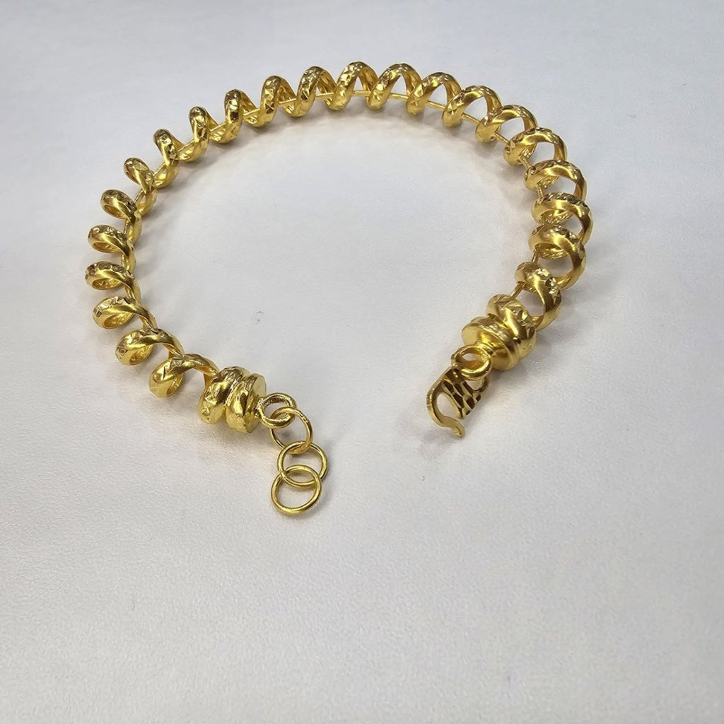 22k / 916 Gold Hair Rubber Band Design Bangle - Best Gold Shop 22k gold 22k gold bracelet 916 gold Bracelets